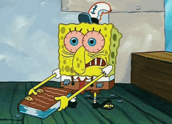 SpongeBob Book I Hurt Myself Today GIF