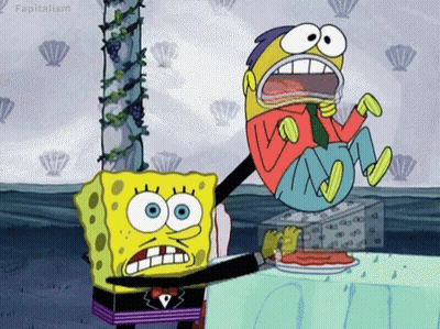 SpongeBob Cartoon With Word Fapitalism GIF