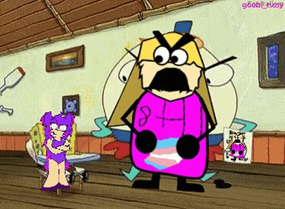SpongeBob Character Next To Girl GIF
