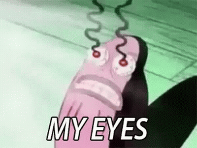 SpongeBob Character Saying My Eyes GIF