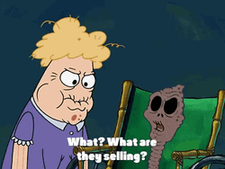 Spongebob Chocolate With Nuts Mother And Daughter Screaming GIF