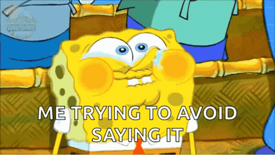 SpongeBob Crying Avoid Saying It GIF