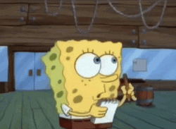 Spongebob Curious Writing Down GIF