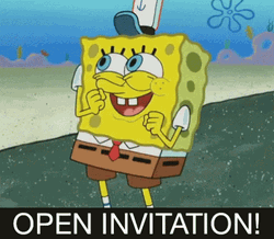 SpongeBob Dance Open Invitation  GIF