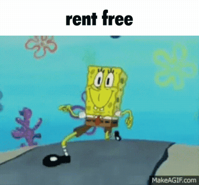 SpongeBob Dancing Rent Free GIF