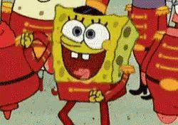 Spongebob Dancing With Marching Band GIF