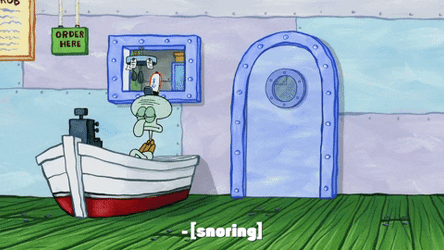 Spongebob Fire Cones Out From Kitchen GIF