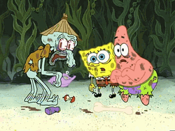Spongebob Fire Man In Cave GIF