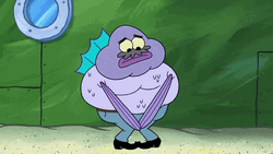 Spongebob Fire Wants To Pee GIF