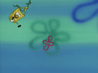 Spongebob Floating In Air GIF