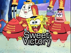 SpongeBob Friends Adorable Victory Dance GIF