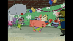 SpongeBob Funny Birthday Party  GIF