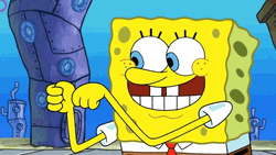 Spongebob Funny Thumbs-up