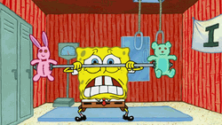 Spongebob Funny Weights Training