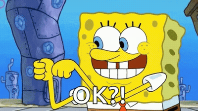 Spongebob Giving Thumbs Up Saying OK GIF
