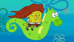 Spongebob Green Seahorse Ride