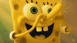 SpongeBob Grin Face GIF