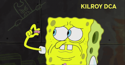 Spongebob Holding Brain Kilroy Dca GIF