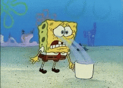 SpongeBob Holding Cup Of Coffee GIF