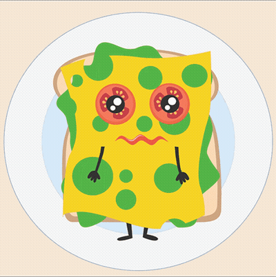 Bob Esponja sosteniendo un cartel con un sándwich GIF