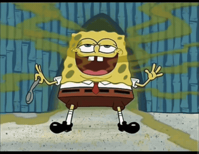 Spongebob Holding Spoon In Mouth GIF