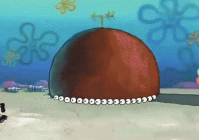 SpongeBob House Cartoon Scene GIF