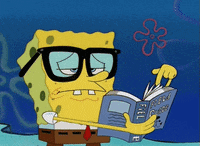 Spongebob I Need It Nerd Reading Flipping Pages  GIF
