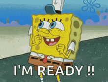 Spongebob Im Ready Wiggle GIF