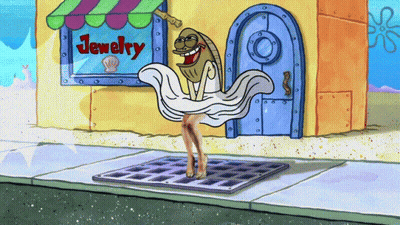 Spongebob In Front Of Jewelry Store GIF