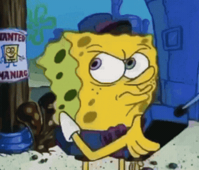 Spongebob In Front Of Wanted Sign GIF