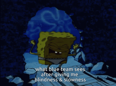 Spongebob In Underwear What Blue Team Sees After Giving Me Blindness & Slowness GIF