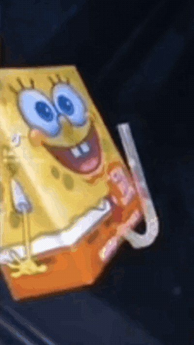 SpongeBob Juice Box With Straw GIF