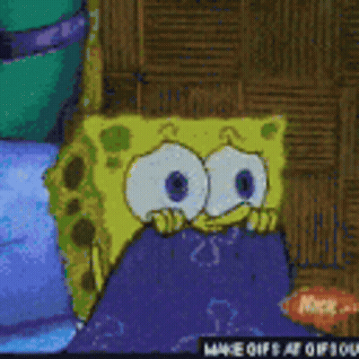 SpongeBob Laying On Bed GIF
