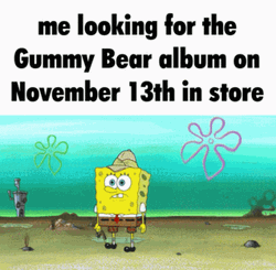 SpongeBob Looking For Gummy Bear GIF