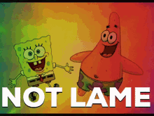 Spongebob Meme Patrick Star Not Lame GIF
