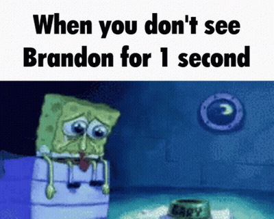 Spongebob Meme When You Don T See Brandon For 1 Second GIF