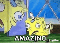 Spongebob Mocking Amazing GIF