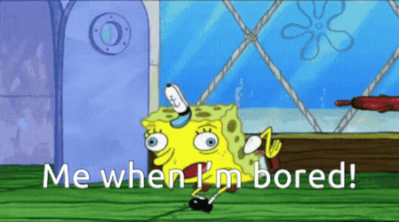 Spongebob Mocking Me When Bored GIF