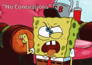 Spongebob Mocking No Concessions  GIF