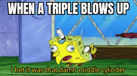 Spongebob Mocking Triple Blows Up GIF