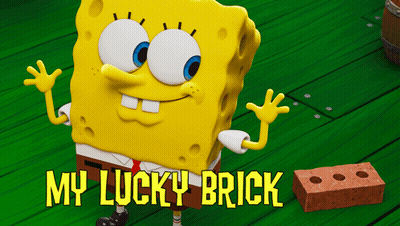 SpongeBob My Lucky Brick GIF