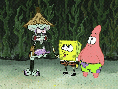 SpongeBob Patrick And Squidward GIF