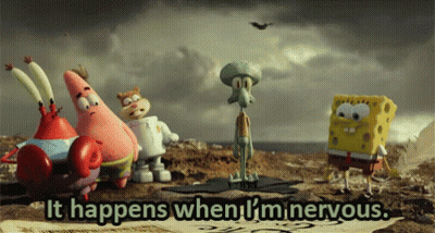 SpongeBob Patrick Squidward On Rocky Beach GIF