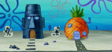 Spongebob Pineapple Squidward Tiki Its Free Real Estate GIF