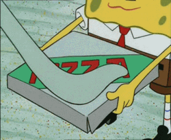 Spongebob Pizza Box GIF