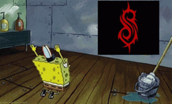 SpongeBob Praising Slipknot Band GIF