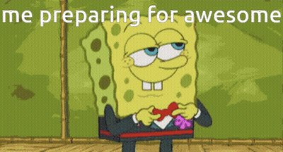 SpongeBob Preparing For Awesome GIF
