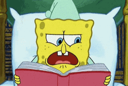Spongebob Reading A Book GIF