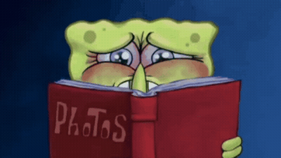 Spongebob Reading Book Saying Photos GIF