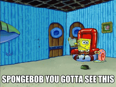 SpongeBob Reading Book You Gotta See This GIF